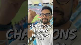 India Wins the Champions Trophy!  Stadium Food, Dubai Part 2!! 