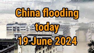 China flooding today! Heavy rain causes massive flooding in Guangdong