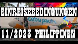 Einreise auf den Philippinen | Einreisebedingungen für die Philippinen November 2023 | 