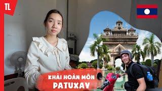 Cô gái Lào xinh đẹp bán vé tại Khải hoàn môn Patuxay Viêng Chăn | Du lịch Lào