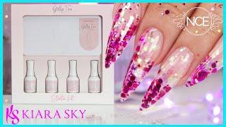 How to GLITTER Kiara Sky Gelly Tips