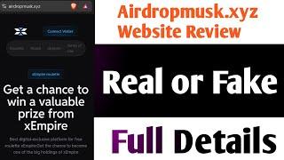 Airdropmusk.xyz Real or Fake | Airdropmusk.xyz Review | Airdropmusk.xyz Withdrawal | Scam or Legit