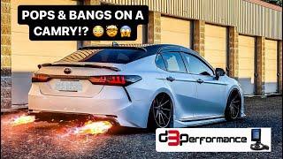 OMG Pops & Bangs on a TOYOTA CAMRY!? D3 Performance Tune 2018-24 2.5L ONLY