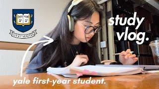 STUDY VLOG: yale student vs. exams ️ | 7am days, cafe studying, snack breaks, skincare