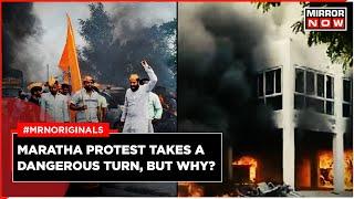 Maratha Quota Protest | NCP MLA’s House Set on Fire | Manoj Jarange Patil Collapse | Hunger Strike