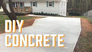 DIY Cement Driveway