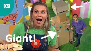 Making A Giant Cardboard T-Rex! | Play School | ABC Kids