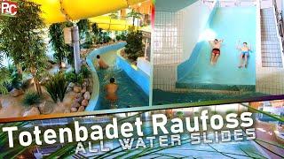 Alle Rutschen im tropischen Freizeitbad Totenbadet Raufoss - Impressionen (alle Attraktionen) 2021