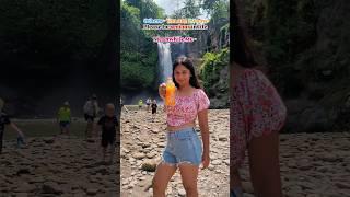Fun at Bali WATERFALL  #bali #waterfall #travel #indonesia #funny