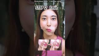 5 Laugh Lines Removal Stretch! Face Lift Exercise for Nasolabial Folds, Smile Wrinkles #shorts