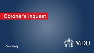 Coroner's inquest  - foundation doctor case study