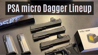 PSA micro Dagger Complete Line-Up Overview