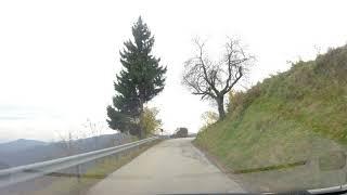 Scenic Drive in Autumn Forest - Countryside Road in Slovenia