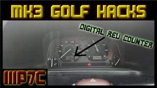 VW GOLF MK3 HACKS TUTORIAL PT1 *DIGITAL REV COUNTER*