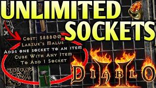 How to get INFINITE LARZUK SOCKET's in Diablo 2!!