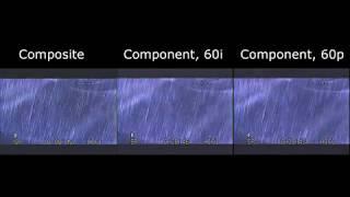VCR Video Quality Comparison: Composite, Component at 480i and Component at 480p