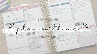 ERIN CONDREN DAILY DUO PLAN WITH ME | WEEK AT A GLANCE | PLAN WITH ME | DAILY PLANNER| AFTER THE PEN