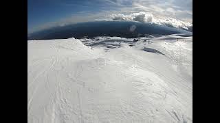 Turoa 2023 - top of High Noon to Giant cafe