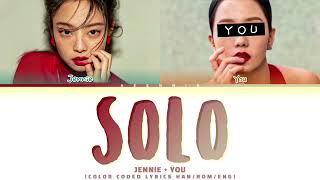 [KARAOKE] Solo Jennie you as a Member [COLOR CODED LYRICS]