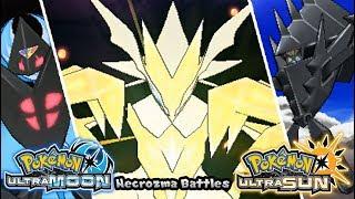 Pokemon UltraSun & UltraMoon - All Necrozma Battles (HQ)