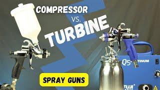 Compressor vs Turbine Spray Guns for Woodworking Finish Application Which Provides the Best Results?