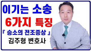 민사소송 이기는 소송의 6가지 특징 (승소의 전조증상) 김주형 변호사