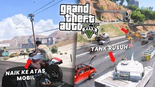 MELAKUKAN 18 CHALLENGE DI GTA 5 !!! SAMPE NGERUSUH PAKE TANK !