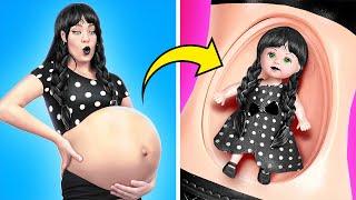 Vampire Enceinte Riche VS pauvre ! La Vie de Bébé Mercredi * Trucs de Maman Vampire Populaires !