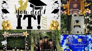 Graduation party decor ideas | 20+ easy diy graduation party decoration | Party backdrops ideas 2023