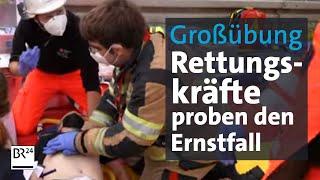 Großübung: 300 Rettungskräfte proben Einsatz nach einem Busunfall | Abendschau | BR24