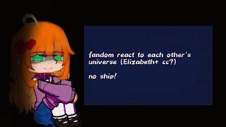 •fandom react to each other's universe (Elizabeth+cc)•~shorter than my classmates (part 2)*