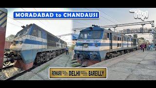 MORADABAD to CHANDAUSI : An Extended Coverage behind a WDP3A Locomotive | MAY 2023