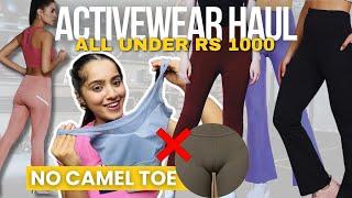 Activewear Haul under a BUDGET with *NO CAMEL TOE* | Activewear from Myntra, Meesho | Meet Arora