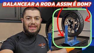 Balancear a roda da moto na máquina ou no estático? - Dia a dia de oficina #21