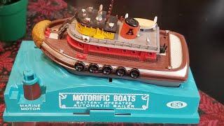 Ideal Motorific Boat "Atlas" Harbor Tug 1966