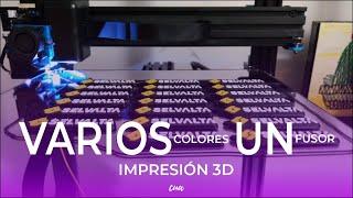 Llaveros / VARIOS colores UN solo fusor / aprende en los 3 primeros minutos / impresora 3D