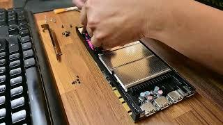 NVIDIA P4000 Replace thermal paste & thermal conductive silicone