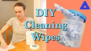 DIY Upcycled Reusable Cleaning/Disinfectant Wipes {Tutorial}