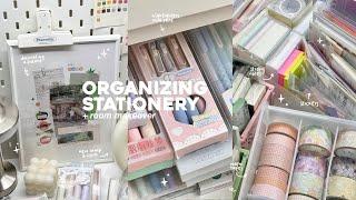˚ organizing my whole stationery + room makeover ! 