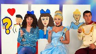 CINDERELLA VS STEPSISTERS PAINT EACH OTHER CHALLENGE. With Drizella, Anastasia and Prince Charming.