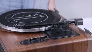 1 BY ONE H009 Belt Drive Turntable w/ Built-in Speakers - How to set the tonearm balance