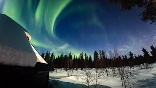 LIVE: Northern lights from Aurora Village Ivalo Lapland Finland!