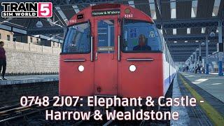 0748 2J07: Elephant & Castle - Harrow & Wealdstone - WCML South - 1972 Stock Mk II - #TrainSimWorld5