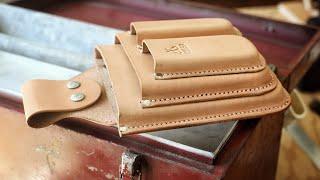 Making a Wet Molded Leather Tool Belt 100% by Hand