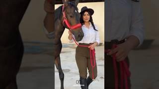 Beautiful girl and her horse|دختر زیبا و اسبش#animals #horse #girl #cavalo #اسب #دختر #حصان