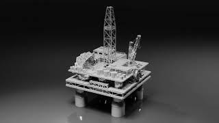 TREASURE FINDER, an offshore platform steel model, by Metal Time (3D exploded view)