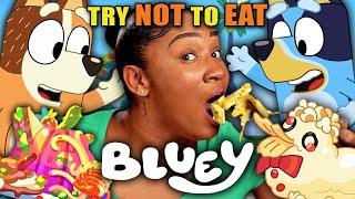 Try Not To Eat - Bluey (Curried Sausages, Pavlova, Golden Crown Takeaway) | People vs Food