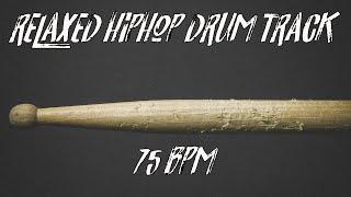 Relaxed hiphop drum track 75 bpm