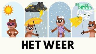 Alle Soorten Weer Leren In Het Nederlands • Peuters En Kleuters • Het Weer Uitgelegd Voor Kinderen