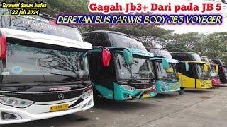 MASIH GAGAH JB 3+VOYAGER..⁉️DERETAN BUS PARWIS DI TERMINAL SUNAN KUDUS#busmania #adiputrokaroseri